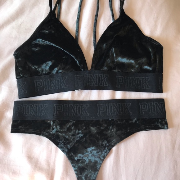 PINK Victoria's Secret Other - PINK velvet underwear set NWOT